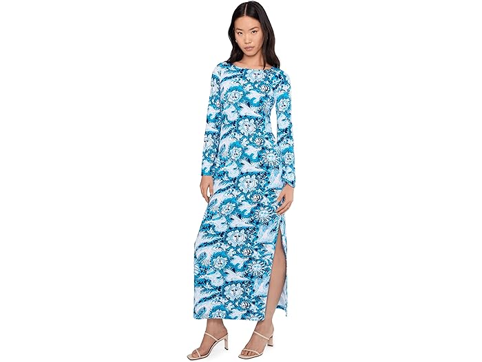 (取寄) リリー ピュリッツァー レディース ブリーナ Upf 50+ マキシ Lilly Pulitzer women Breena Upf 50+ Maxi Bellevue Blue Lilly Gulls 57,100円