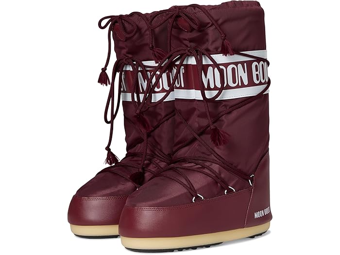(取寄) ムーンブーツ レディース アイコン ナイロン MOON BOOT women Icon Nylon Burgundy