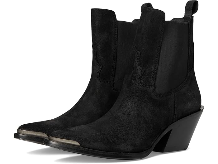 (取寄) アリアット レディース シロ ブーティ Ariat women Shiloh Bootie Distressed Black Suede
