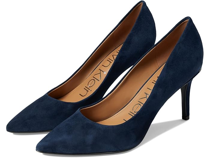 (取寄) カルバンクライン レディース ゲイル ポンプ Calvin Klein women Gayle Pump Dark Blue画像