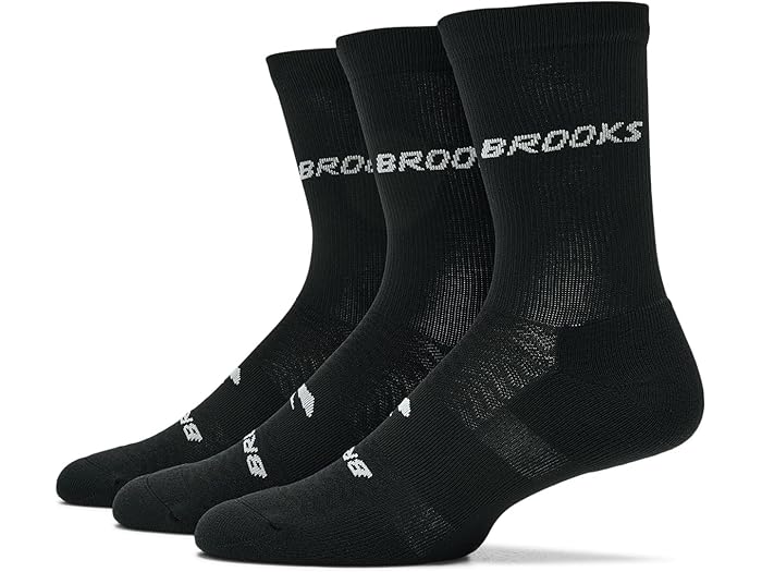 (取寄) ブルックス メンズ ラン-イン クルー 3-パック Brooks men Run-In Crew 3-Pack Black/Brooks