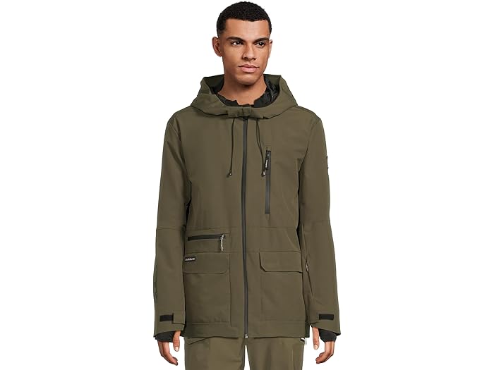 (取寄) クイックシルバー メンズ クエスト ストレッチ 20K スノー ジャケット Quiksilver men Quest Stretch 20k Snow Jacket Grape Leaf