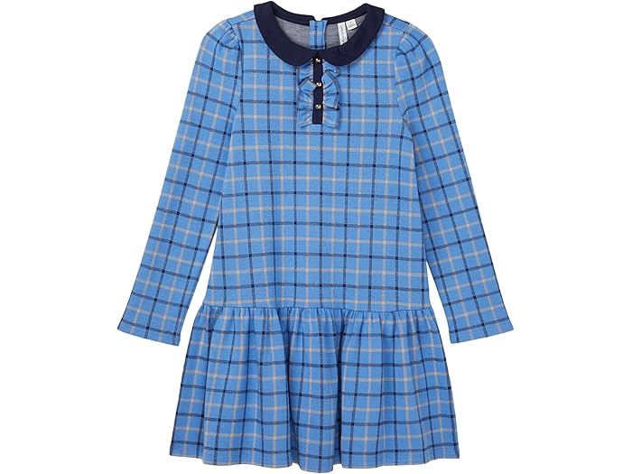(取寄) ジャニー アンド ジャック ガールズ ジャカード プレイド ドレス (トドラー/リトル キッド/ビッグ キッド) Janie and Jack girls Jacquard Plaid Dress (Toddler/Little Kid/Big Kid) Blue