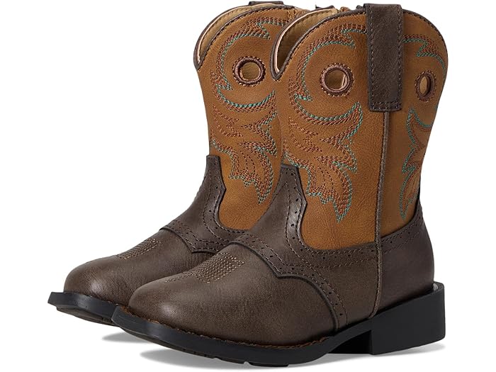 (取寄) ローパー キッズ キッズ ダニエル (トドラー) Roper Kids kids Daniel (Toddler) Tumbled Brown Vamp/Vintage Tan Shaft