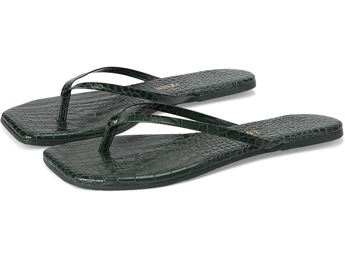 (取寄) ティキーズ レディース スクエア トゥ リリー TKEES women Square Toe Lily Emerald Croc
