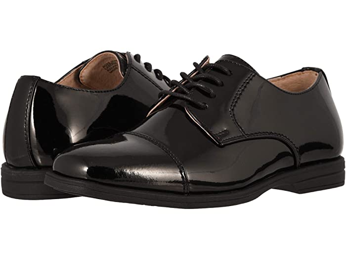 (取寄) フローシャイム キッズ ボーイズ リビール キャップ トゥ ジュニア (トドラー リトル キッズ ビック キッズ) Florsheim Kids boys Reveal Cap Toe Ox, Jr. (Toddler Little Kid Big Kid) Black Patent