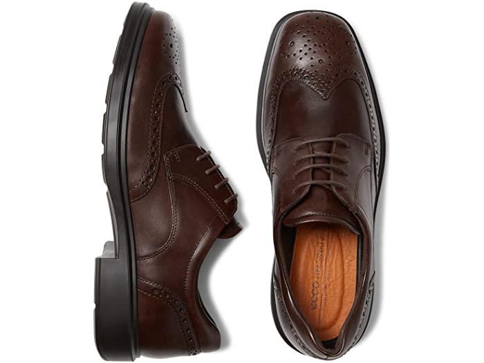 (取寄) エコー メンズ ヘルシンキ 2.0 ウイング ティップ タイ ECCO men Helsinki 2.0 Wing Tip Tie Cocoa Brown