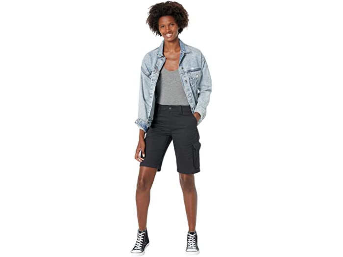 人気ブランドの 取寄 ディッキーズ レディース カーゴ ツイル ショーツ Dickies Women Cargo Twill Shorts Black Fucoa Cl