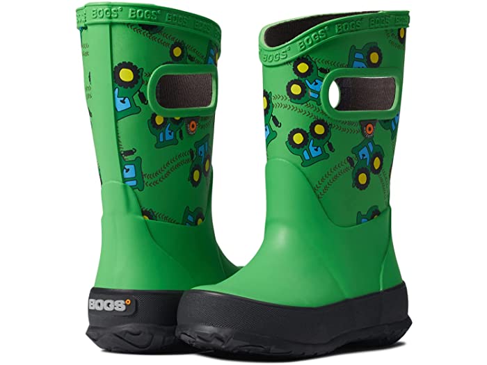 (取寄) ボグス キッズ キッズ デザイン A レイン ブート (トドラー リトル キッズ ビック キッズ) Bogs Kids kids Design A Rain Boot Tractors (Toddler Little Kid Big Kid) Green Multi