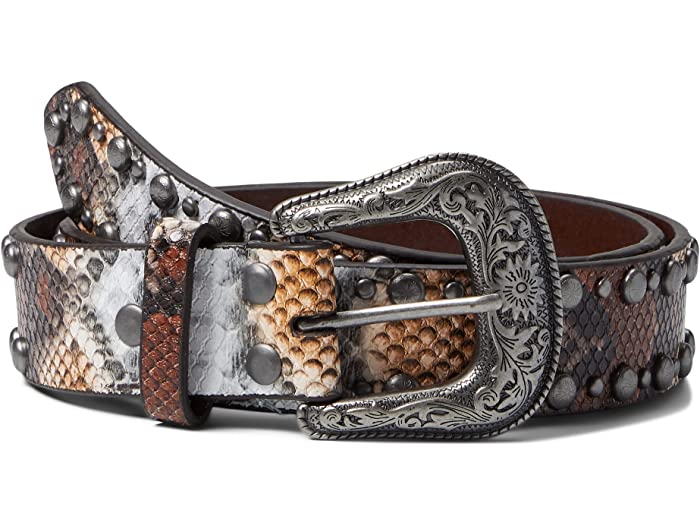 8917円 週間売れ筋 取寄 MF ウエスタン レディース エンジェル ランチ パイソン スタデッド エッジ Western women Angel  Ranch Python Studded Edge Brown