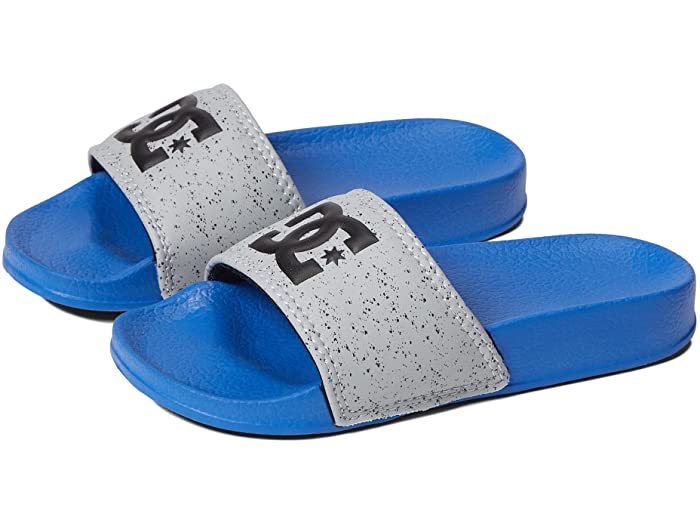 (取寄) DC キッズ ボーイズ DC スライド (リトル キッズ ビック キッズ) DC Kids boys DC Slide (Little Kid Big Kid) Blue Blue Grey
