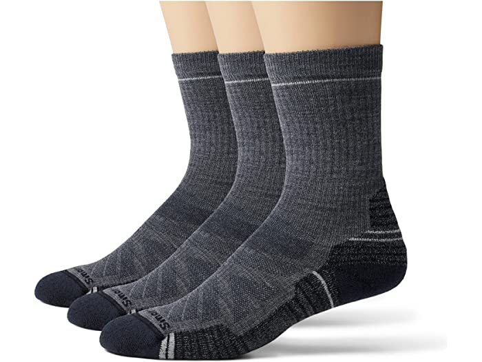 爆売り 取寄 スマートウール メンズ ハイク ライト クッション クルー ソックス 3パック Smartwool men Hike Light Cushion  Crew Socks 3-Pack Medium Gray fucoa.cl