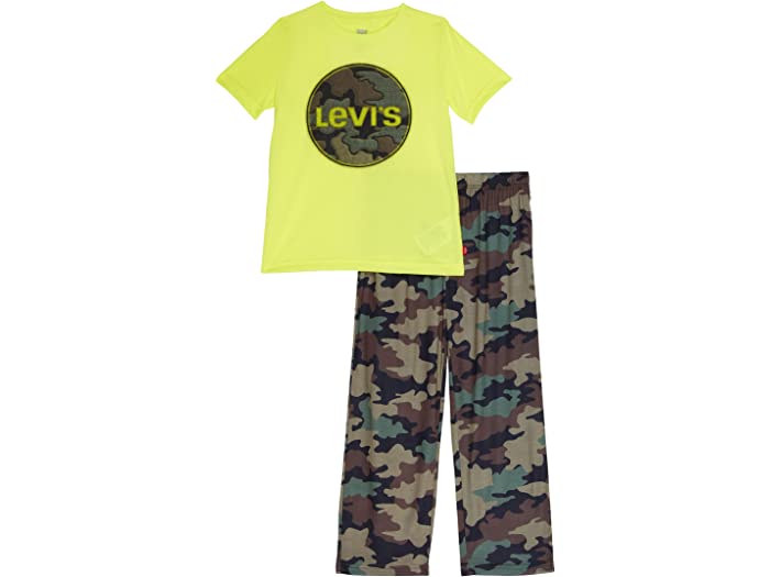 (取寄) リーバイス キッズ パジャマ ツーピース セット (リトル キッズ/ビッグ キッズ) Levis Kids Pajama Two-Piece Set (Little Kids/Big Kids) Limeade