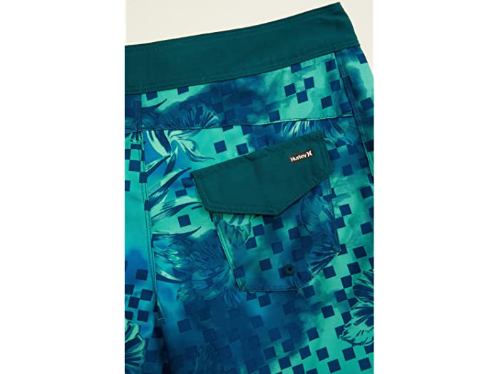 高い素材 取寄 ハーレー キッズ ボーイズ フローラル チェッカード ボードショーツ ビッグ Hurley Kids boys Floral  Checkered Boardshorts Big Blue Gaze fucoa.cl