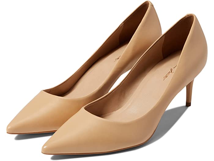 (取寄) マッシモ マッテオ セレステ ミッド ヒール ポンプ Massimo Matteo Celeste Mid Heel Pump Nude Leather