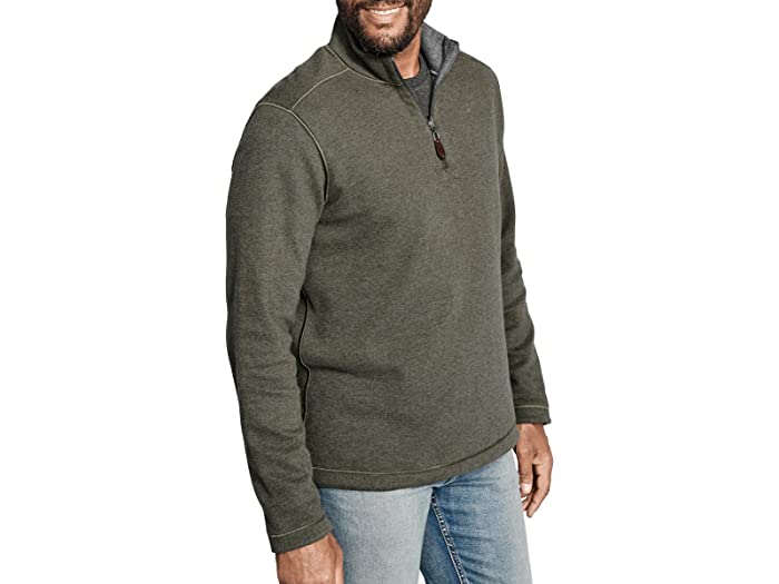 (取寄) ジョンストンマーフィー リバーシブル ソリッド 1/4 ジップ Johnston Murphy Reversible Solid 1/4 Zip Olive/Charcoal
