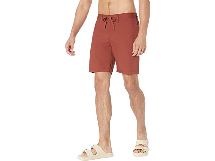 取寄 ヴィスラ メンズ ザ ウォール エコ 18.5 ウォークショーツ VISSLA men The Wall Eco Walkshorts  Brick 最も優遇