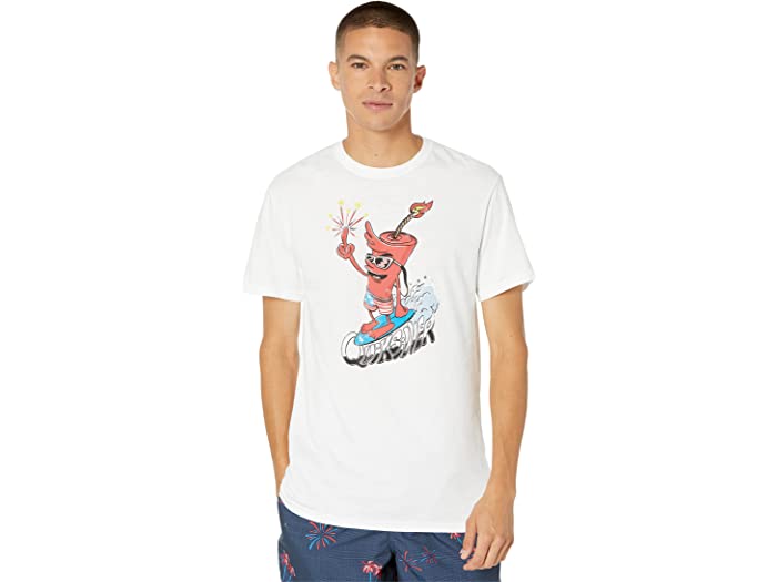 (取寄) クイックシルバー ビッグ ショート スリーブ ティー Quiksilver Big Bang Short Sleeve Tee White