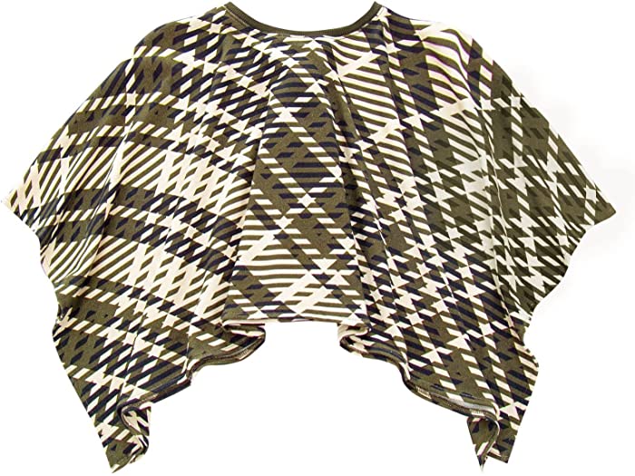 (取寄) オマミミニ キッズ プレイド ブランケット ポンチョ (トドラー リトル キッズ ビッグ キッズ) OMAMImini kids Plaid Blanket Poncho (Toddler Little Kids Big Kids) Olive
