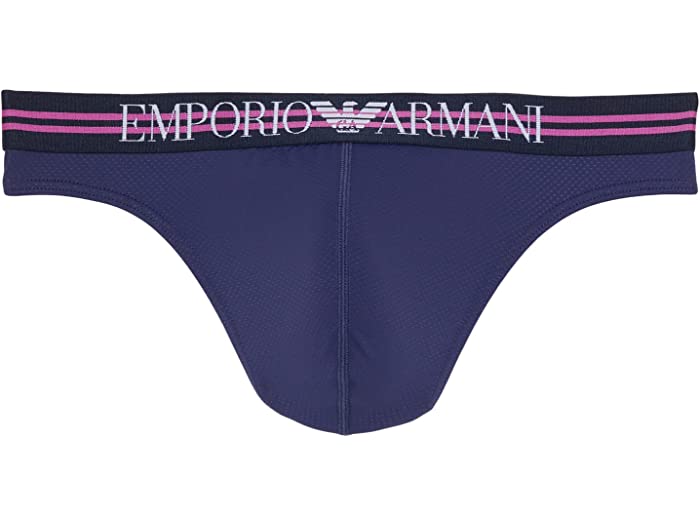 (取寄) エンポリオ アルマーニ メッシュ マイクロファイバー トング Emporio Armani Mesh Microfiber Thong Copy Blue