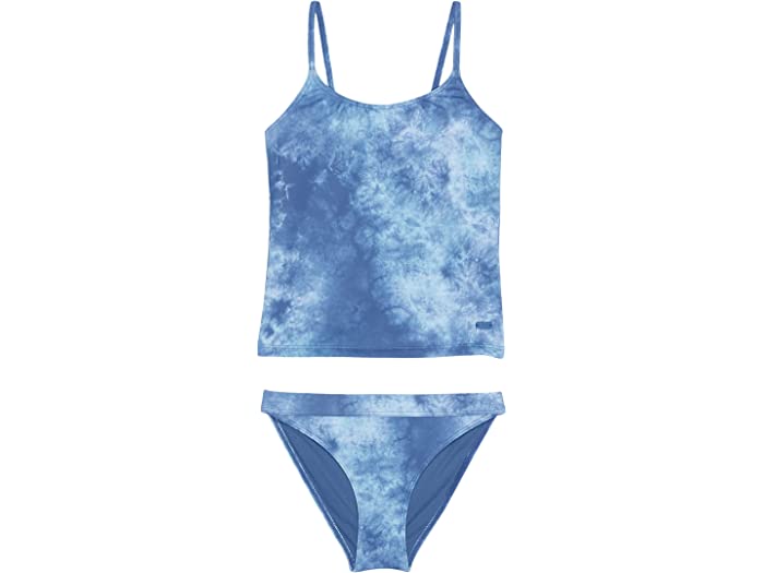 (取寄) ロキシー キッズ ガールズ コクーニング ビーチ タンキニ スイムスーツ セット (ビッグ キッズ) Roxy Kids girls Cocooning Beach Tankini Swimsuit Set (Big Kids) Bijou Blue Long Weekend