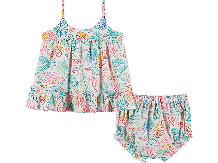 (取寄) ガールズ トロピカル ラッフル ドレス セット (インファント) ANDY EVAN KIDS girls Tropical Ruffle Dress Set (Infant) Neon
