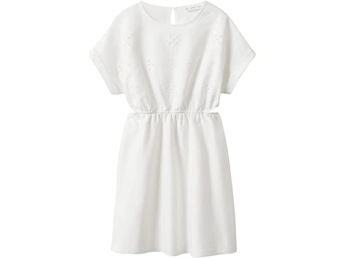 取寄 マンゴ キッズ ガールズ ドレス ビッグ MANGO Kids girls Paulina Dress Big Off-White 出群