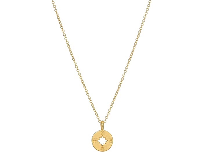 (取寄) ドギャード レディース ゴーイング プレイシズ コンパス ネックレス Dogeared women Going Places Compass Reminder Necklace Gold Dipped
