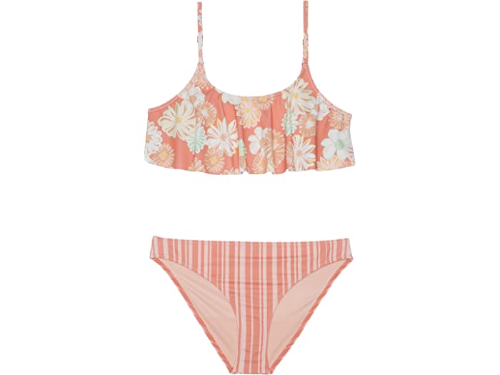 取寄 ロキシー キッズ ガールズ ビンテージ ムード ストーリーズ フラッター セット ビッグ Roxy Kids Girls Vintage Mood Story Flutter Set Big Tea Rose Boogie Chillen 送料無料限定セール中