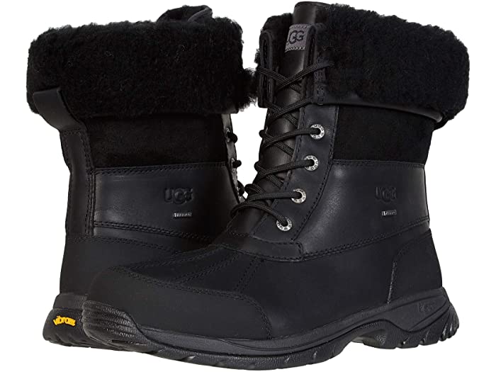 (取寄)　アグ　メンズ　men　Butte　ビュート　Leather　UGG　Black