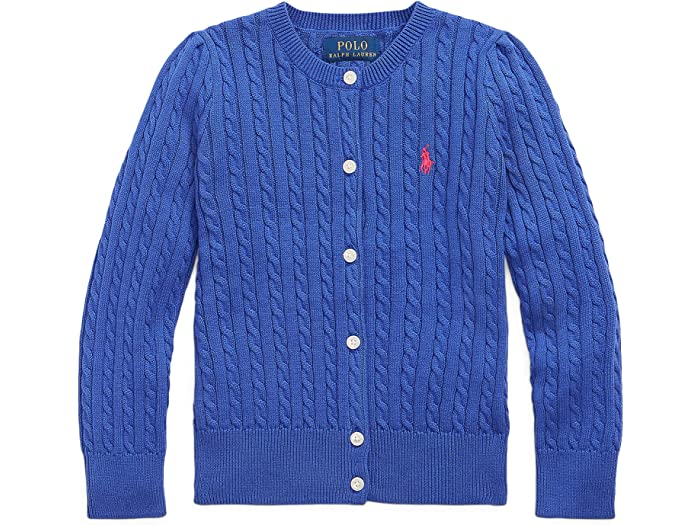 国産品 取寄 ラルフローレン キッズ ガールズ ミニ-ケーブル コットン カーディガン リトル Polo Ralph Lauren