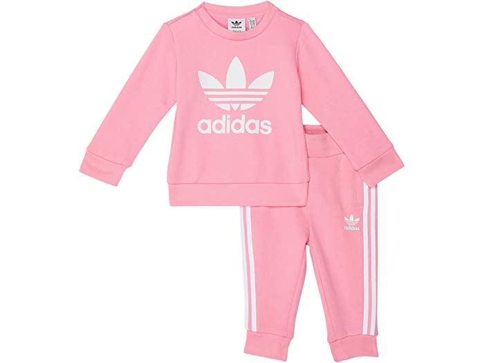 (取寄) アディダス オリジナルス キッズ ガールズ アディカラー クルー セット (インファント トドラー) adidas Originals Kids girls Adicolor Crew Set (Infant Toddler) Bliss Pink