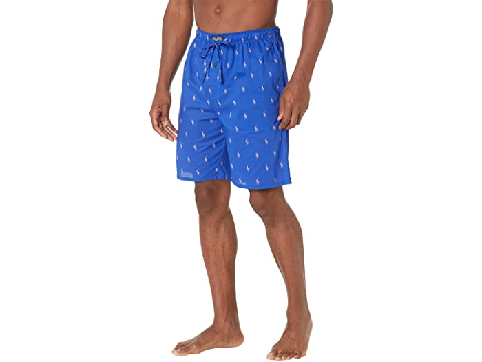 (取寄) ラルフローレン メンズ オール オーバー ポニー プリント スリープ ショーツ Polo Ralph Lauren men All Over Pony Print Sleep Shorts Rugby Royal Resort Pink AOPP