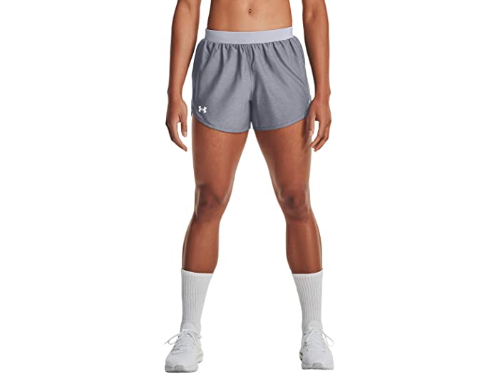 取寄 アンダーアーマー レディース フライ 2.0 ショーツ Under Armour women Fly By Shorts Steel Full  Heather Reflective 驚きの価格が実現