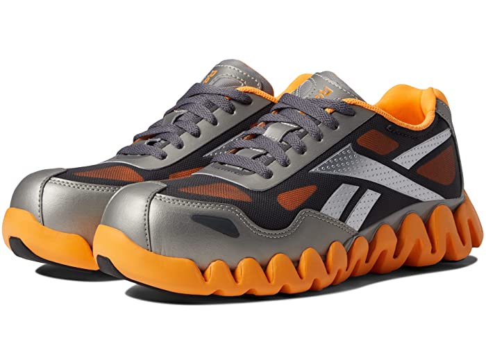 (取寄) リーボック ワーク レディース ジグ パルス ワーク エー コンプ トゥ Reebok Work women Zig Pulse Work EH Comp Toe Silver/Orange