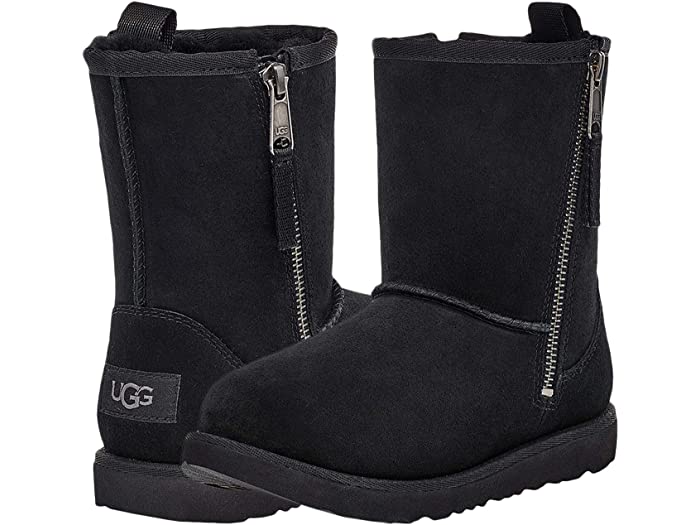 取寄 アグ キッズ クラシック デュアル ジップ ブート トドラー リトル ビック UGG Kids kids Classic Dual Zip  Boot Toddler Little Kid Big Black 【楽天最安値に挑戦】