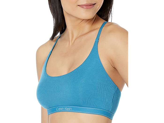 SALE／82%OFF】 取寄 カルバンクライン アンダーウェア レディース ピュア リブ アンライン ブラレット Calvin Klein  Underwear women Pure Rib Unlined Bralette Tapestry Teal  www.ambienteymedio.tv