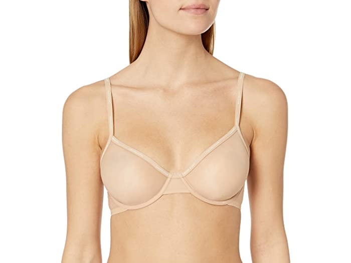(取寄) カルバンクライン レディース ウィメンズ シーア マーキゼット アンライン デミ ブラ Calvin Klein women Calvin Klein Women's Sheer Marquisette Unlined Demi Bra Bare