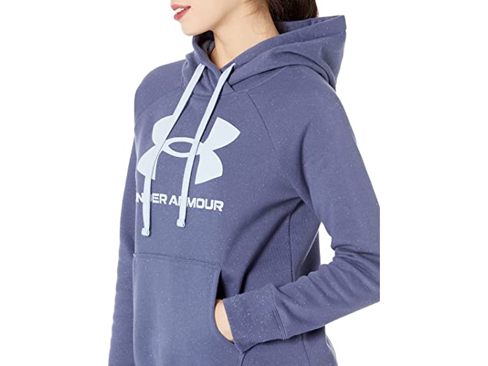(取寄)アンダーアーマーレディースライバルフリースロゴフーディUnderArmourwomenRivalFleeceLogoHoodieUtilityBlue/BreakerBlue/BreakerBlue