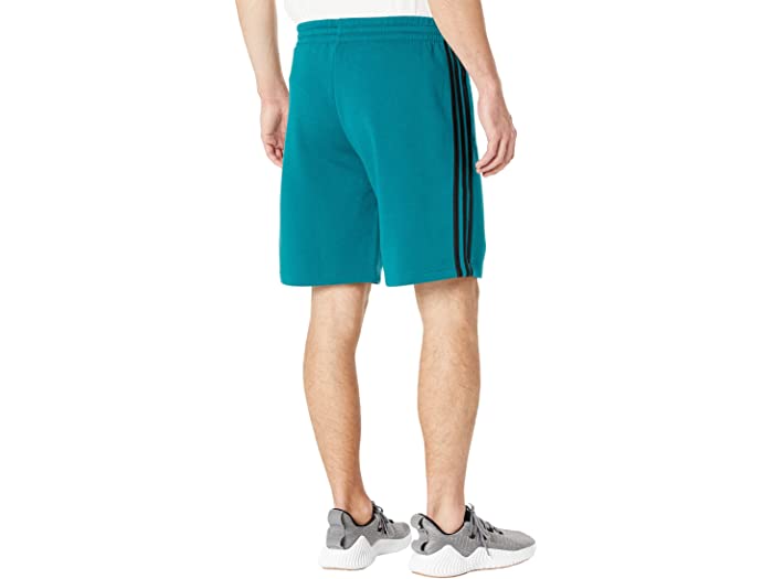 無料 取寄 アディダス メンズ エッセンシャル 3ストライプ フリース ショーツ adidas men Essentials 3-Stripes  Fleece Shorts Legacy Teal Black fucoa.cl