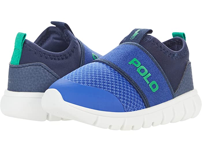 入園入学祝い 取寄 ラルフローレン キッズ ボーイズ バーンズ Ii スリップ オン スニーカー トドラー Polo Ralph Lauren Kids Boys Barnes Ii Slip On Sneaker Toddler Royal Mesh Navy Neoprene Green Pony Player Fucoa Cl
