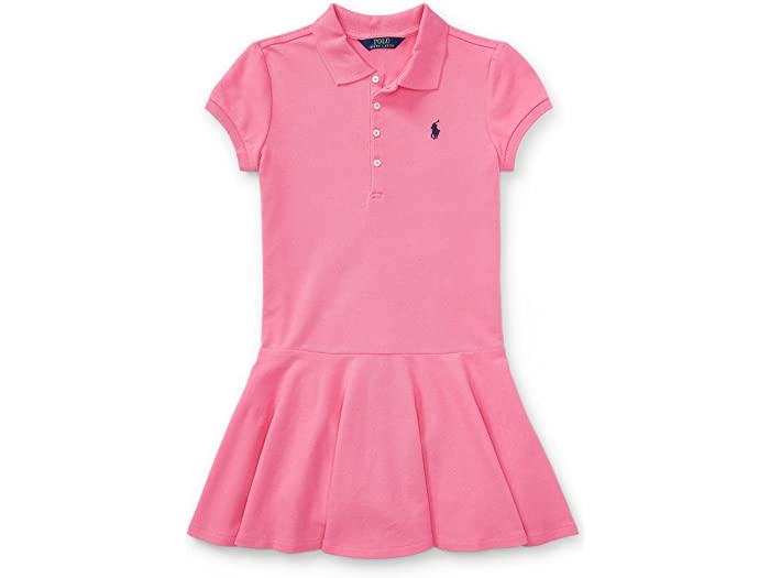 取寄 ラルフローレン キッズ ガールズ ショートスリーブ ポロ ドレス ビッグ Polo Ralph Lauren Kids girls Girls  Short-Sleeve Dress Big Baja Pink 【使い勝手の良い】