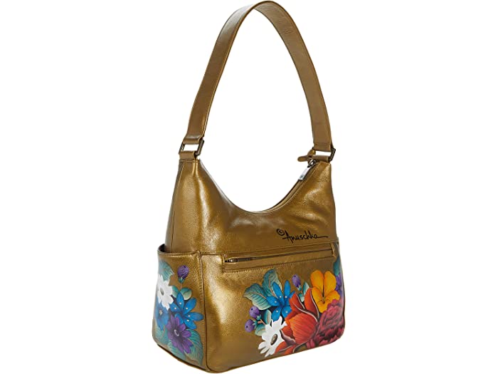 取寄 アヌシュカ 382 Anuschka Classic Dreamy Floral Hobo Pockets Side With women  クラシック サイド ホーボー ポケッツ レディース おしゃれ レディース