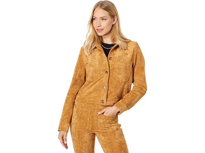 (取寄) ブランクニューヨーク レディース Blank NYC women Faux Suede Trucker Jacket in Toasted Caramel Toasted Caramel