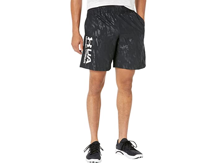 未使用品】 取寄 アンダーアーマー メンズ Under Armour men Woven Emboss Shorts Black White 1  fucoa.cl