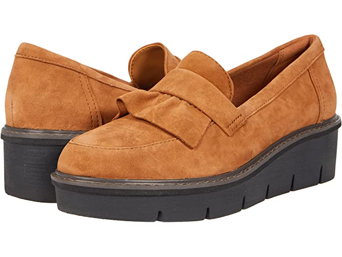 休み 取寄 クラークス レディース Clarks Women Airabell Slip Dark Khaki Suede Fucoa Cl