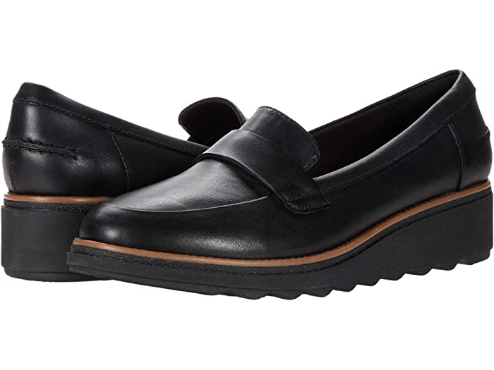 (取寄) クラークス レディース Clarks women Sharon Gracie Black Leather