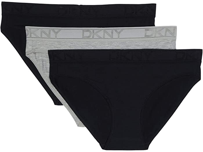 本物の メーカー再生品 取寄 ダナキャランニューヨーク インナー レディース DKNY Intimates women Cotton Bikini 3-Pack Black Grey Splatter Print studiostefanoesposito.it studiostefanoesposito.it