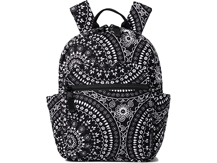 (取寄) ヴェラ ブラッドリー レディース Vera Bradley women Cotton Small Backpack Black Bandana Medallion Recycled Cotton