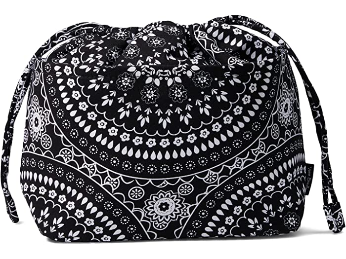 (取寄) ヴェラ ブラッドリー レディース Vera Bradley women Cotton Pocket Toiletry Bag Black Bandana Medallion Recycled Cotton